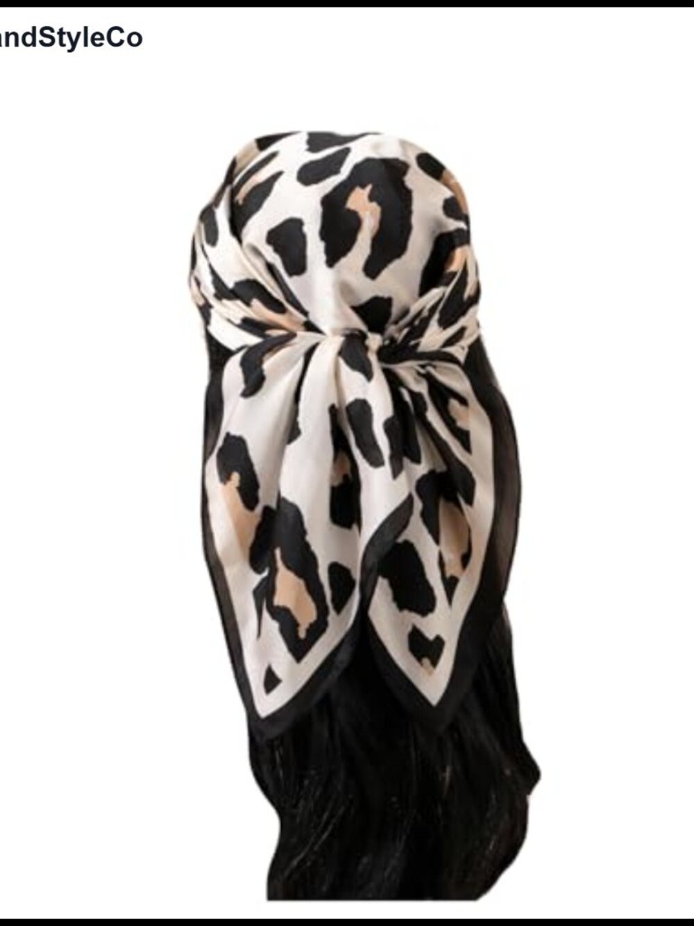 Silk Bandana Paisley Print Headscarf Boho Square Hair Scarf
